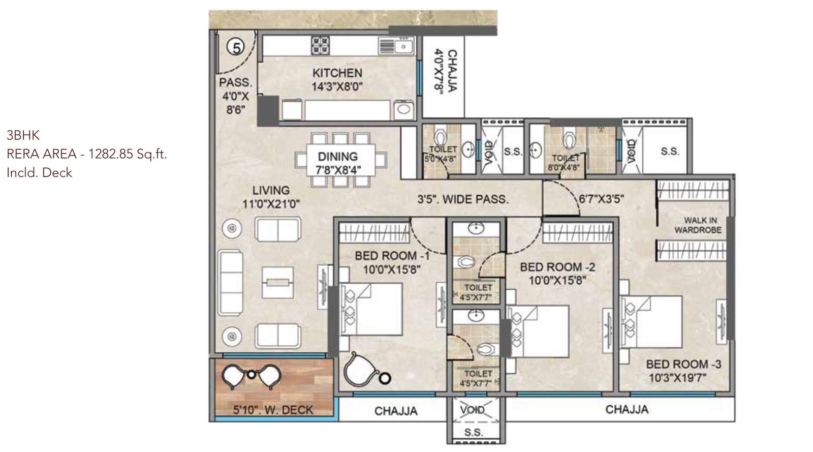 Bharat-Altavistas-3-BHK-1282-Sqft